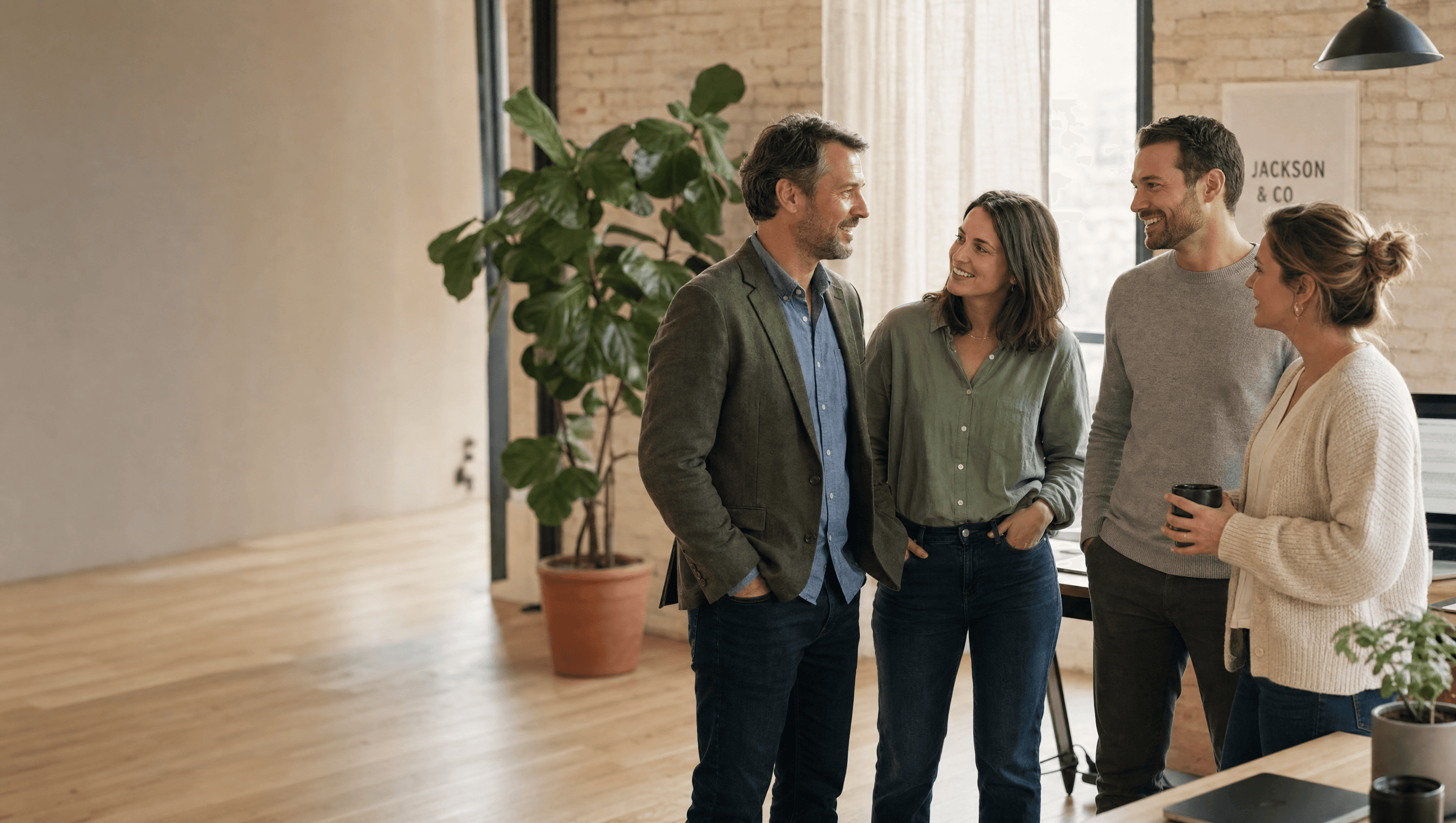 Small business owner discussing health insurance for employees