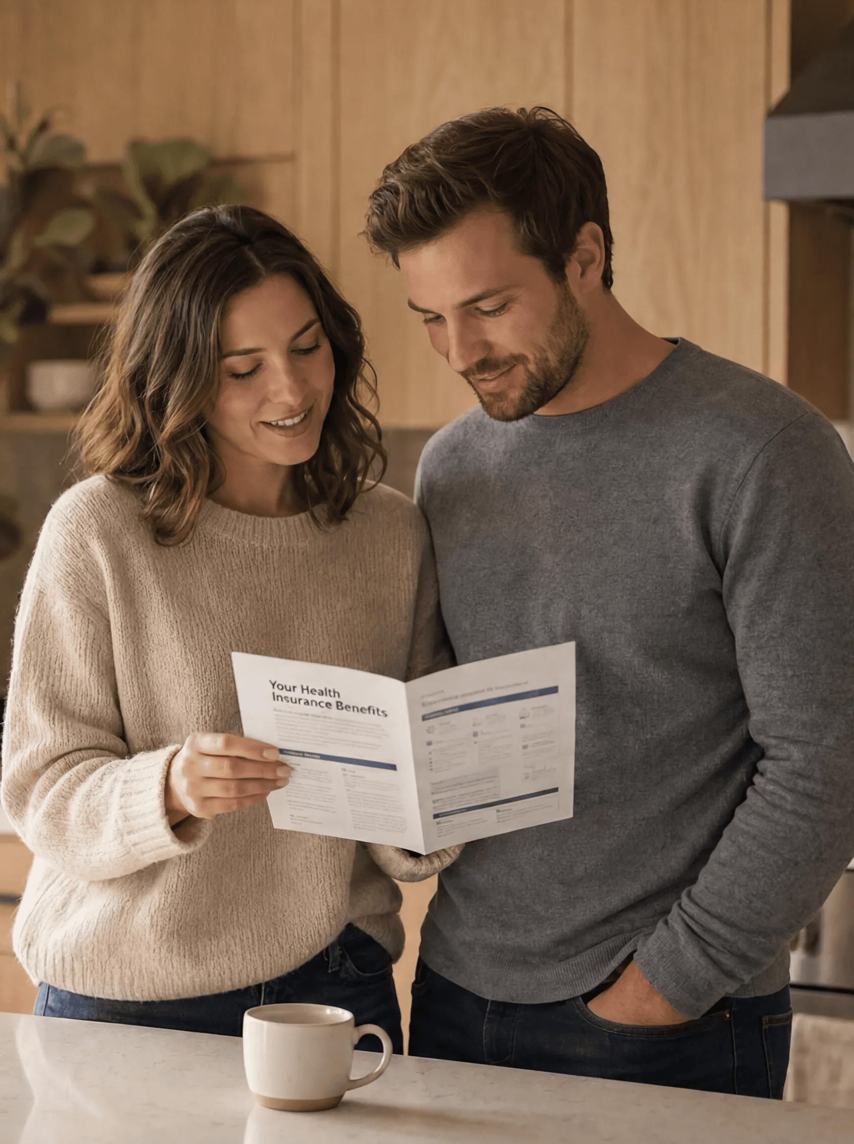 Young family considering term life insurance