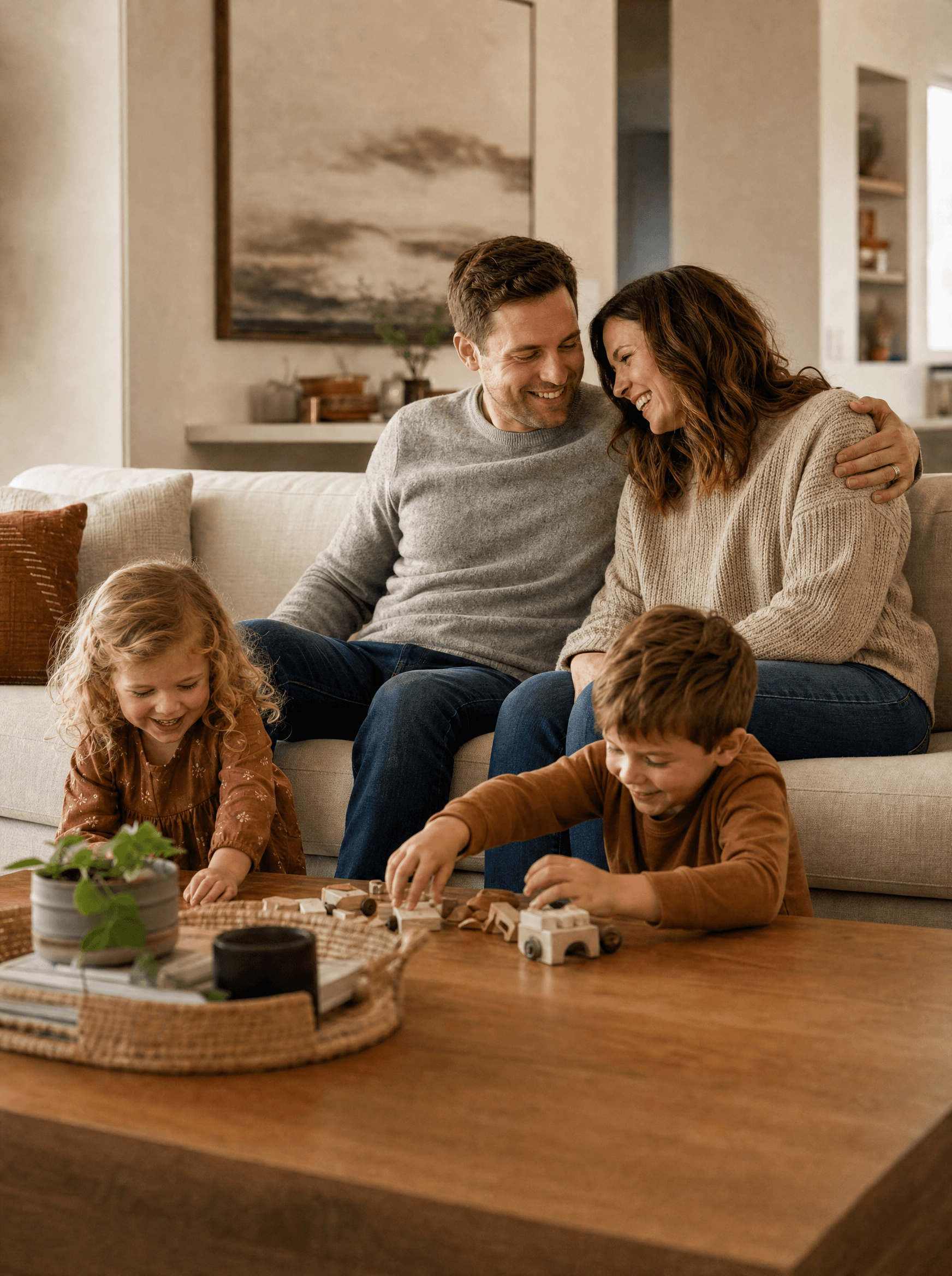 Family protected by life insurance coverage