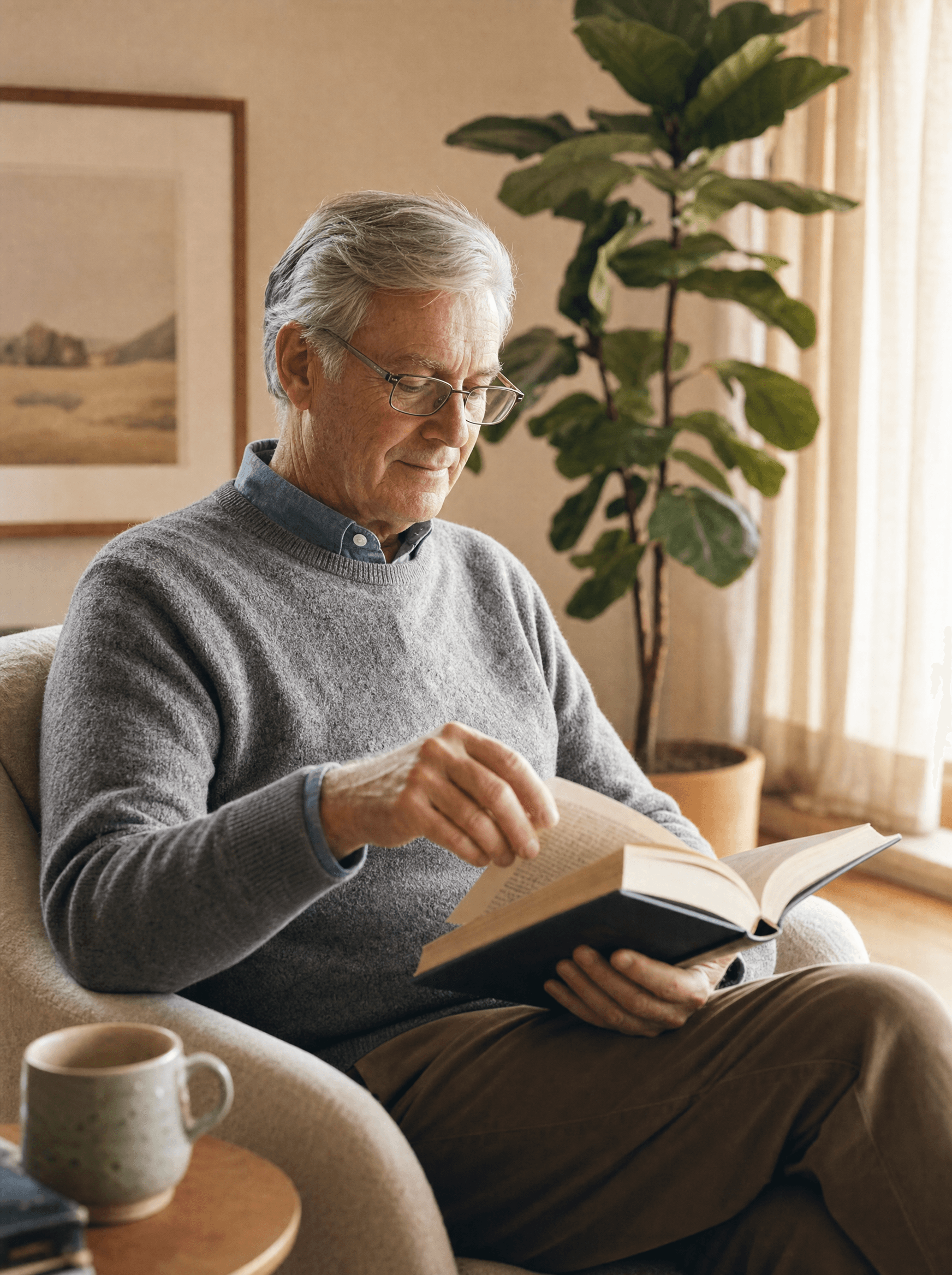 Healthy senior couple stretching outdoors, well-suited for Plan N's lower-premium structure